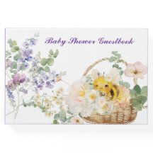 Floral Bee Guestbook
