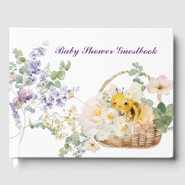 Livro De Visitas Floral Bee Guestbook (Frente)