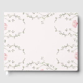 Livro De Visitas Floral Bonito