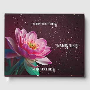 Livro De Visitas "Floral Lotus Wedding Suite Starry Night Romance