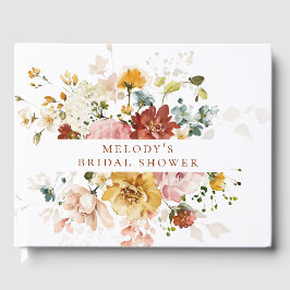 Livro de Visitas Floral Romântico