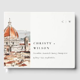 Livro De Visitas Florence Cathedral Italy Watercolor Wedding