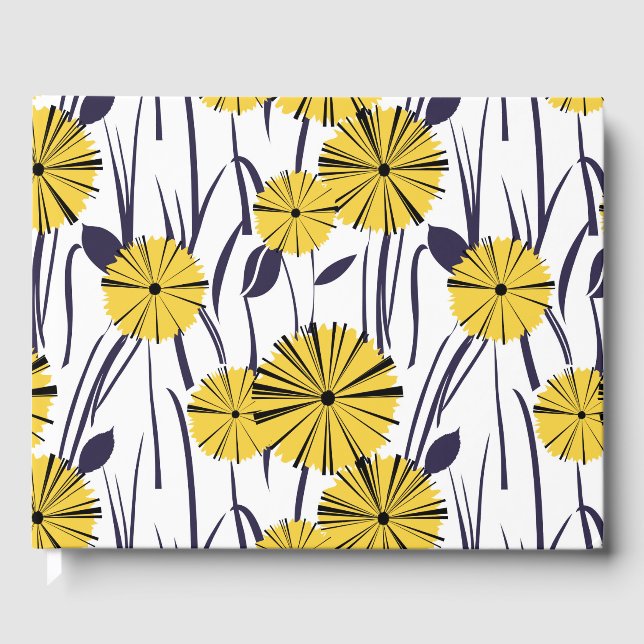 Livro De Visitas Flores amarelas (Frente)