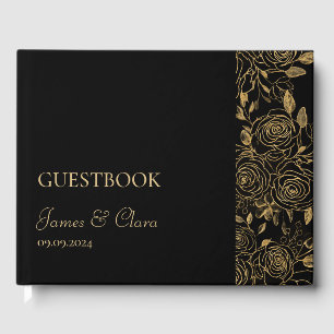 Livro De Visitas Flores Douradas