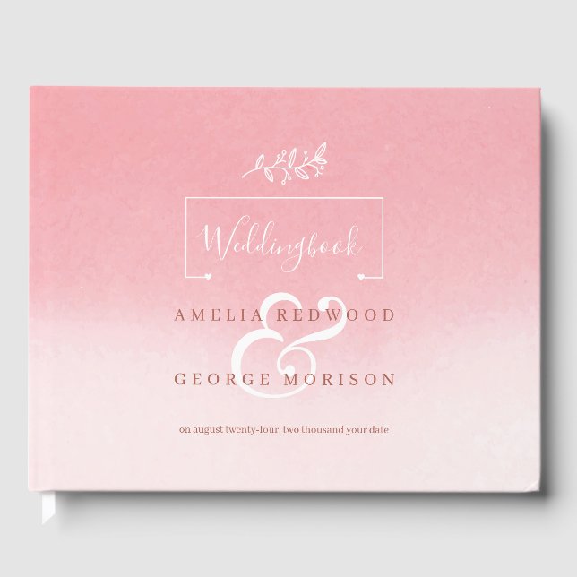 Livro De Visitas Flores E Molduras Com Corações (Frente)