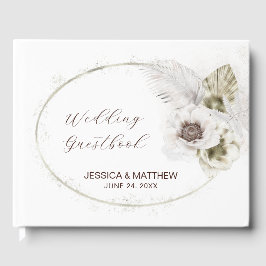 Livro De Visitas Flores e Penas Brancas