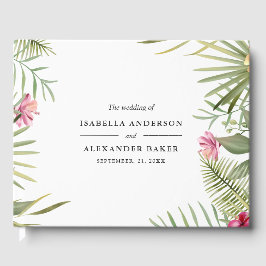 Livro De Visitas Flores rosa e amarela