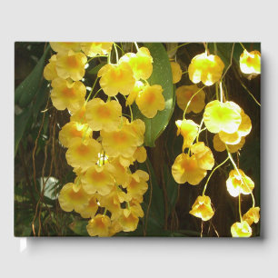 Livro De Visitas Flores Tropicais das Orquídeas Amarelas de Pé
