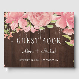 Livro De Visitas Flórida russa do chic luzes do casamento