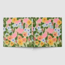 Livro de Visitas Florido e Caprichoso de Flores Si