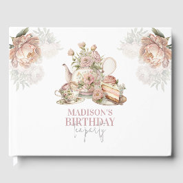Livro De Visitas Florim de Festa de Aniversário Personalizado