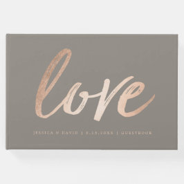 Livro De Visitas Folha de Faux do Script Elegante