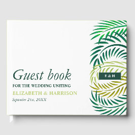 Livro De Visitas Folhas de Palma Tropicais, Casamento de Praia