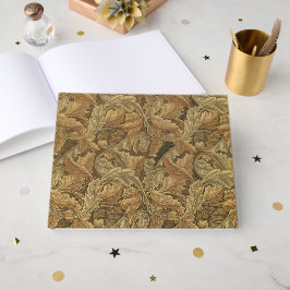 Livro De Visitas Folhas Quentes de Outono Vitoriano Antigo Salve a 