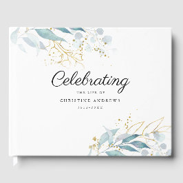 Livro De Visitas Folheto "Celebração da vida" Branco