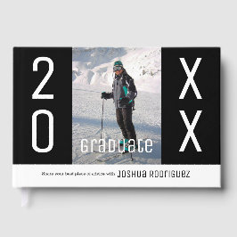 Livro De Visitas Formando Graduação de Padrão Moderno do Ano Person