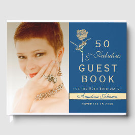 Livro De Visitas Foto 50 e aniversário fabuloso