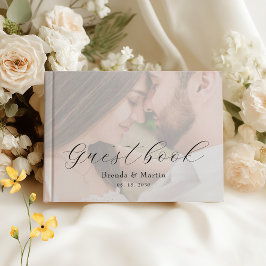 Livro De Visitas Foto Casamento Monograma