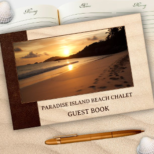 Livro De Visitas Foto de aluguel de praia costal