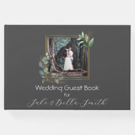 Livro De Visitas Foto de casamento personalizado minimalista Eucaly