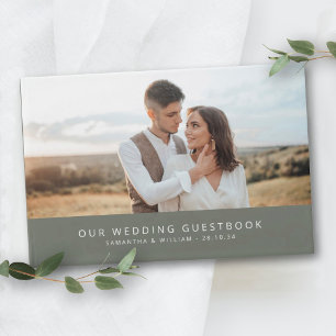 Livro De Visitas Foto de casamento simples e mínima