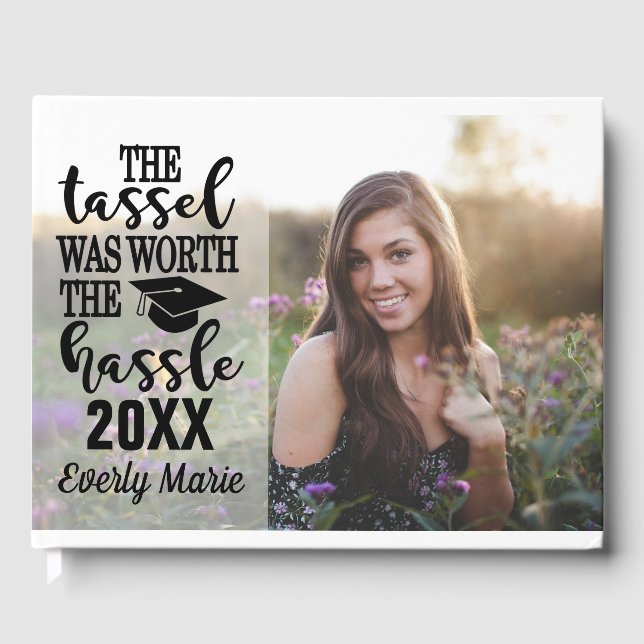 Livro De Visitas Foto de Graduação Moderna (Frente)