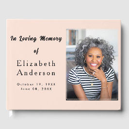 Livro De Visitas Foto do moderno Funeral | No Amável Minimalista Da