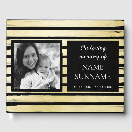 Livro De Visitas Foto elegante: funerário listrado com pintura de o