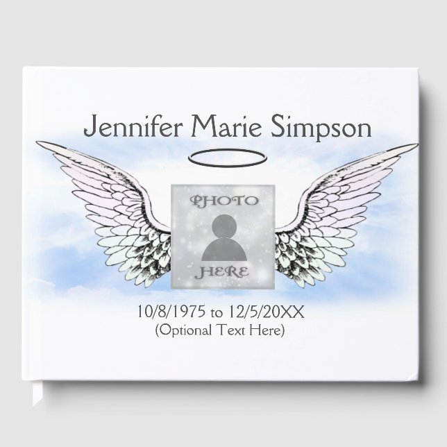 Livro De Visitas Foto: Memorial Guest Book (Frente)