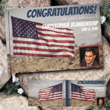 Foto Personalizada de Sinalizador Americano Rústic