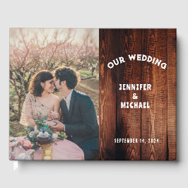Livro De Visitas Foto rustic barn wood País rural Casamento