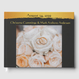 Livro De Visitas Fotografia de Casamento Midnight Gold