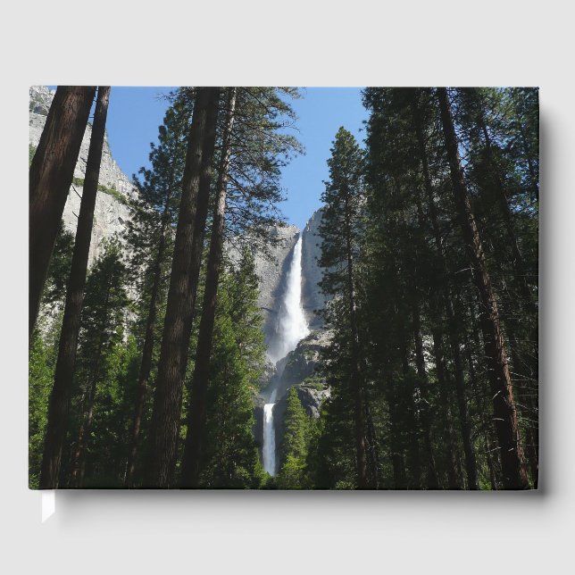 Livro De Visitas Fotografia de Yosemite Falls and Woods Landscape (Frente)