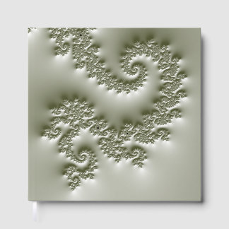 Livro De Visitas Fractal verde pálido