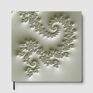 Livro De Visitas Fractal verde pálido