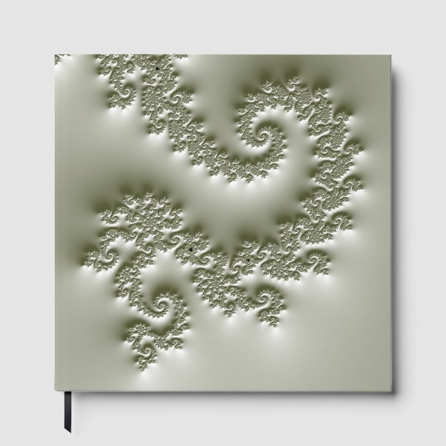 Livro De Visitas Fractal verde pálido (Frente)