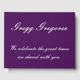 Livro De Visitas Funeral Enlutado/Guestbook Memorial