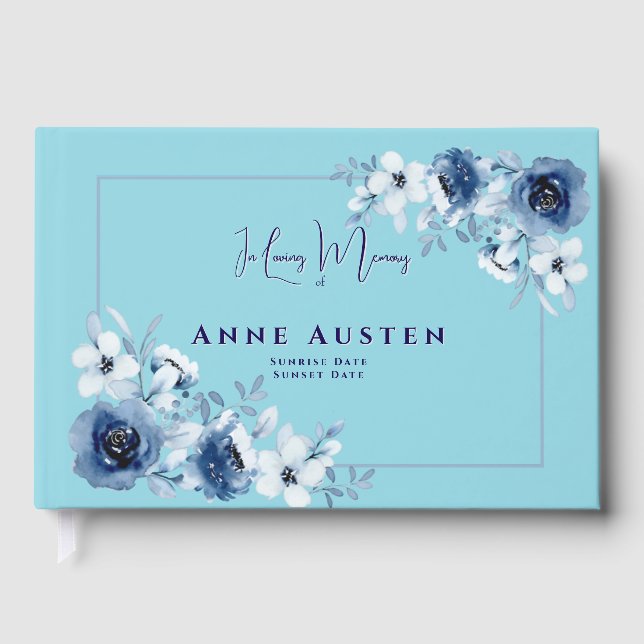 Livro De Visitas Funeral Guest Book (Frente)