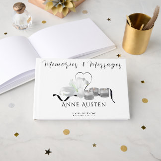 Livro De Visitas Funeral Guest Book - Editable