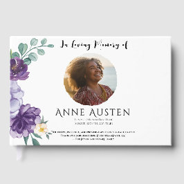 Livro De Visitas Funeral Guest Book - Editable 