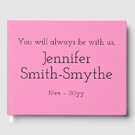 Livro De Visitas Funeral/Livro de Convidados Mínimo e Básico