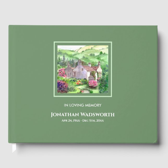 Livro De Visitas Funeral Rydal Monte William Wordsworth Home (Frente)