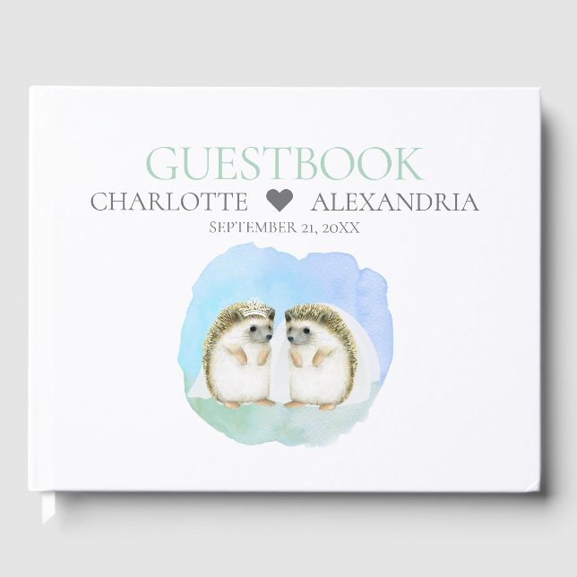 Livro De Visitas Fúria Fúria Fúria Casamento de Casal Lésbica Gay (Frente)