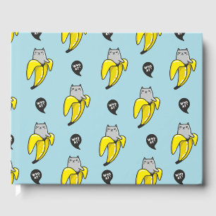 Livro De Visitas Gato na banana