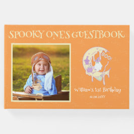 Livro De Visitas Ghost Moon Spooky One Boy Halloween
