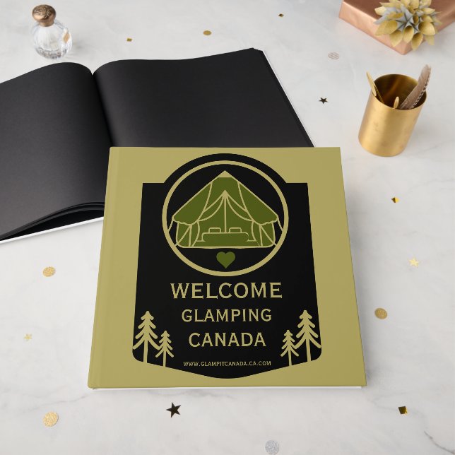Livro De Visitas Glaming Canada Business (Frente aberta)