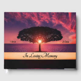 Livro De Visitas Glorioso Configuração do Sun Funeral Guest Book