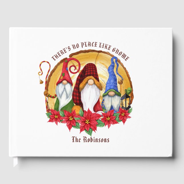 Livro De Visitas Gnomos de Natal Russos da Xadrez Nórdica (Frente)