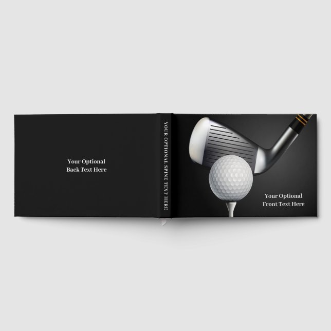 Livro De Visitas Golf de Texto Personalizado (Completo)