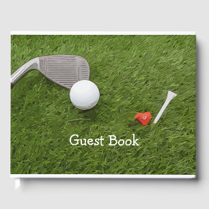 Livro De Visitas Golf Guest escreve bola de golfe e grita com amor